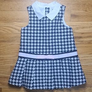 Janie and Jack Garden Girls houndstooth dress